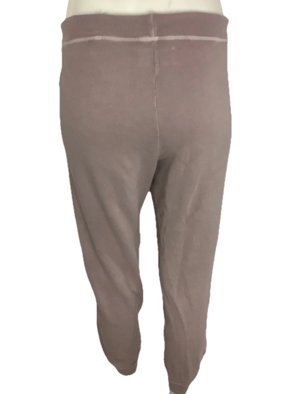 The Great. Women’s 1 S Pink Cropped Drawstring Lounge Sweatpants Comfy Cozy - Picture 3 of 6